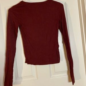 Zumiez long sleeve crop top